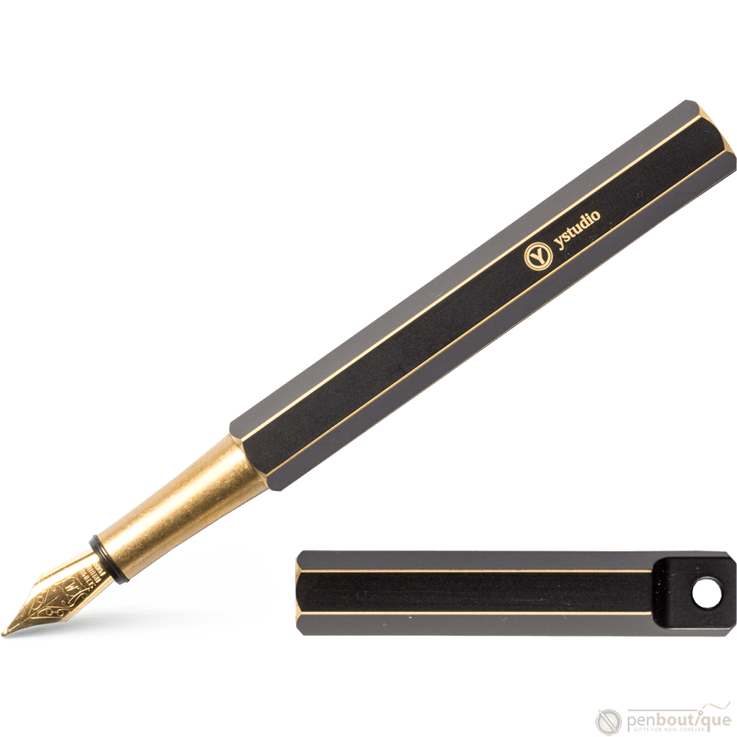 YStudio Brassing Portable Fountain Pen - Black - Pen Boutique Ltd
