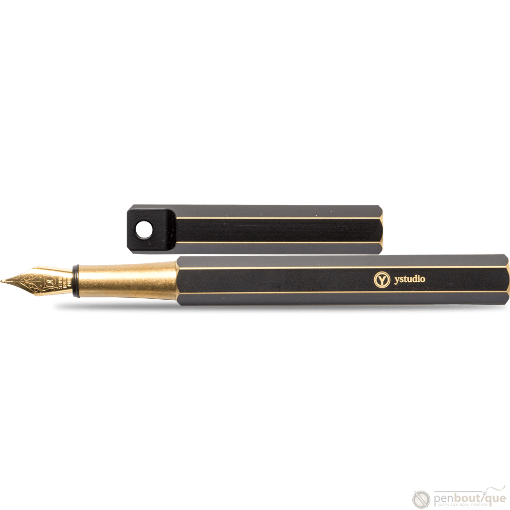 YStudio Brassing Portable Fountain Pen - Black - Pen Boutique Ltd