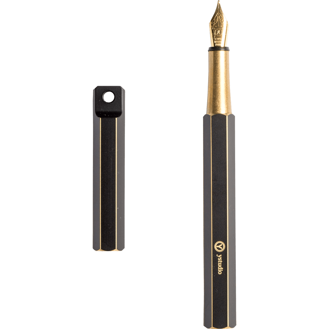 YStudio Brassing Portable Fountain Pen - Black - Pen Boutique Ltd
