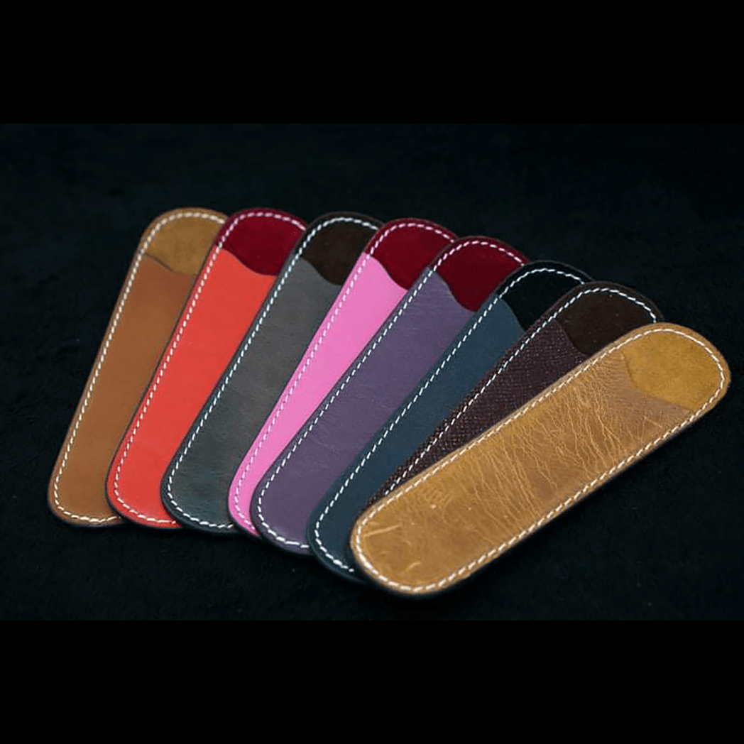 Pen Boutique Yak Leather Single Pen Sleeve - Red - Pen Boutique Ltd