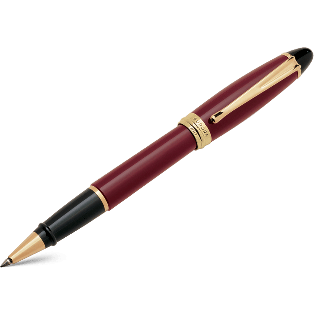 Aurora Ipsilon Resin Rollerball Pen - Bordeaux - Pen Boutique Ltd