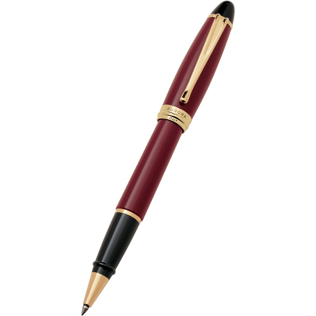Aurora Ipsilon Resin Rollerball Pen - Bordeaux - Pen Boutique Ltd