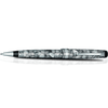 Aurora Optima Auroloide Ballpoint Pen - Nero Perla - Silver Trim - Pen Boutique Ltd