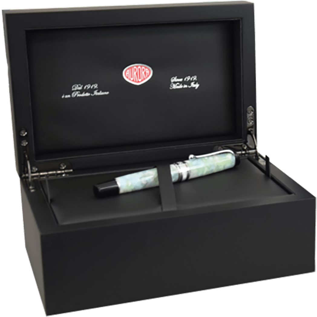 Aurora Optima Fountain Pen - Luce Verde Caleidoscope - Pen Boutique Ltd