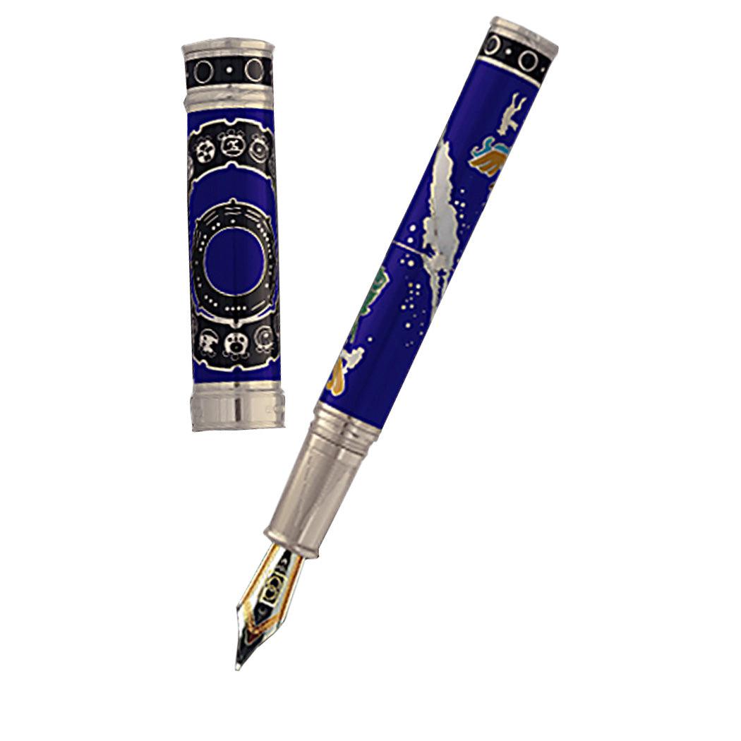 David Oscarson 2012 End of Days Fountain Pen - Sapphire Blue - Pen Boutique Ltd