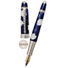 David Oscarson Seaside Fountain Pen - Limited Edition - Ocean Blue/White - Pen Boutique Ltd