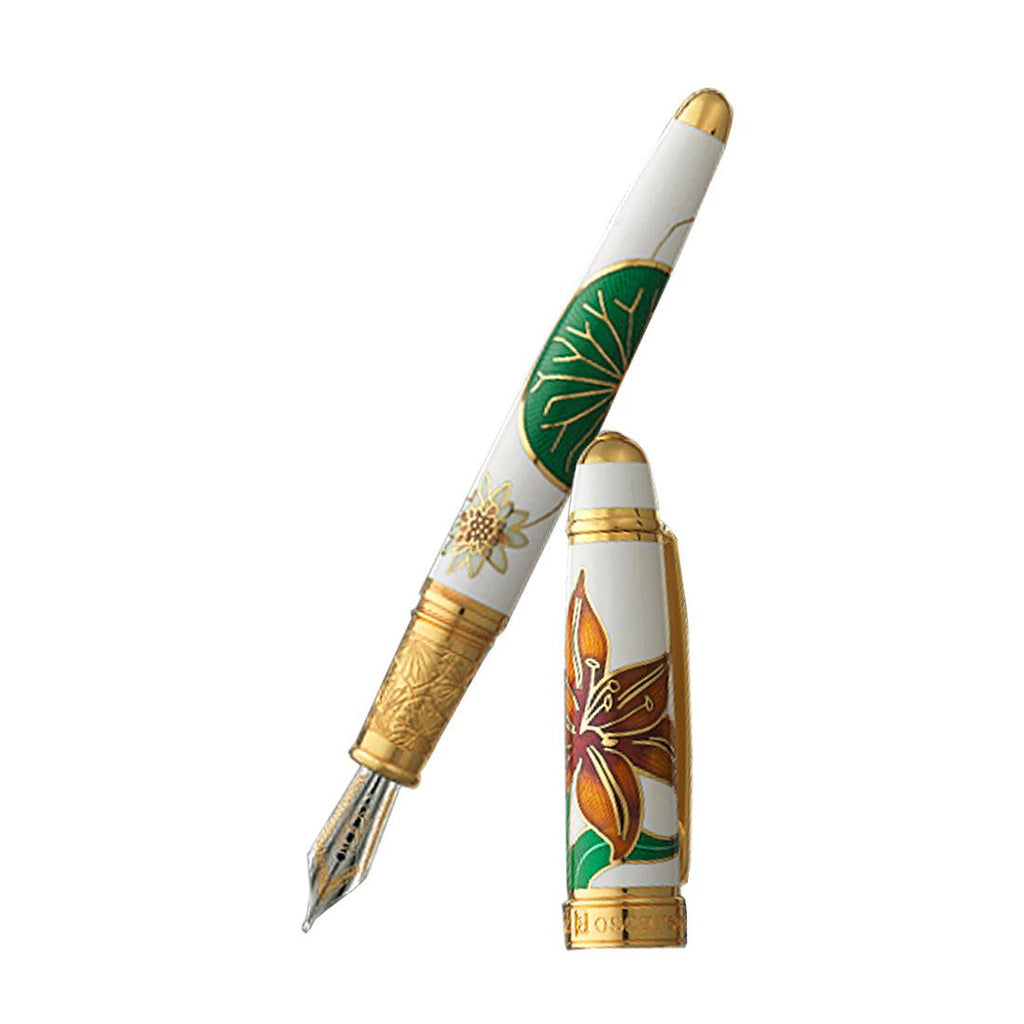 David Oscarson Lily Fountain Pen - White - Pen Boutique Ltd