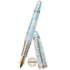 David Oscarson Seaside Fountain Pen - Limited Edition - Aquamarine/White - Pen Boutique Ltd