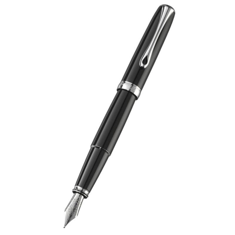 Diplomat Excellence A2 Fountain Pen - Black Lacquer - Pen Boutique Ltd