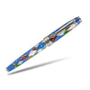 David Oscarson Harlequin Rollerball Pen - Sapphire Blue - Pen Boutique Ltd