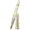 David Oscarson Seaside Fountain Pen - Limited Edition - Sunshine Yellow/White - Pen Boutique Ltd
