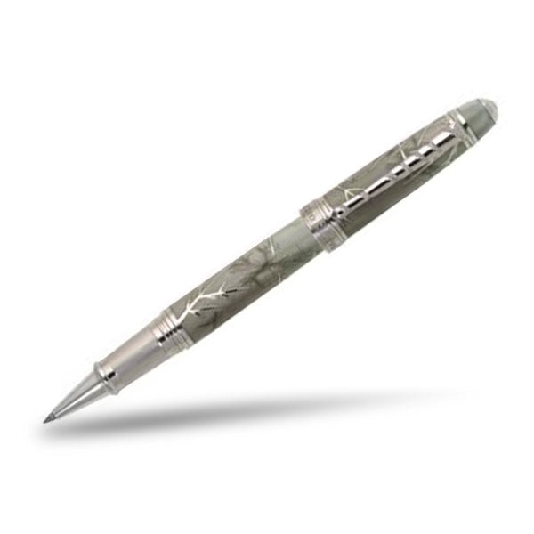 David Oscarson Winter Rollerball Pen - Winter Grey & Rhodium-Pen Boutique Ltd