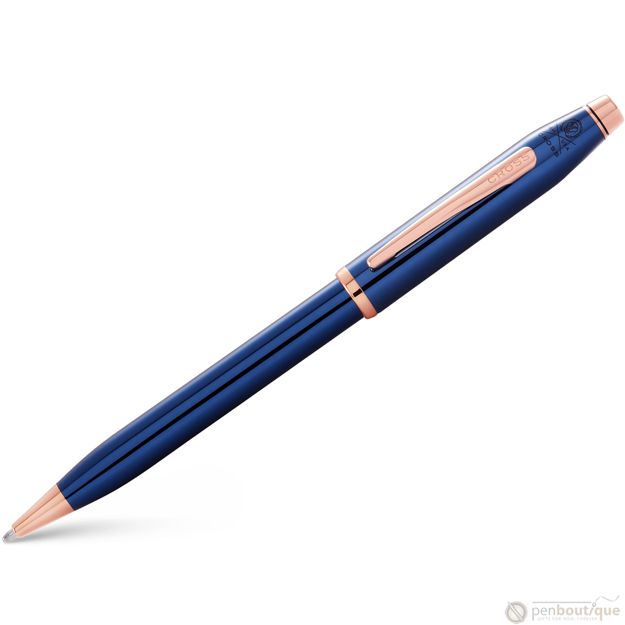 Cross Century II Ballpoint Pen - Translucent Blue - Pen Boutique Ltd