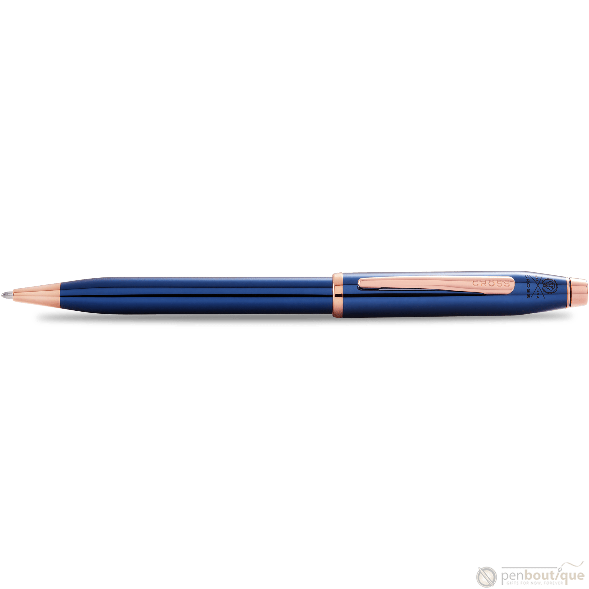 Cross Century II Ballpoint Pen - Translucent Blue - Pen Boutique Ltd