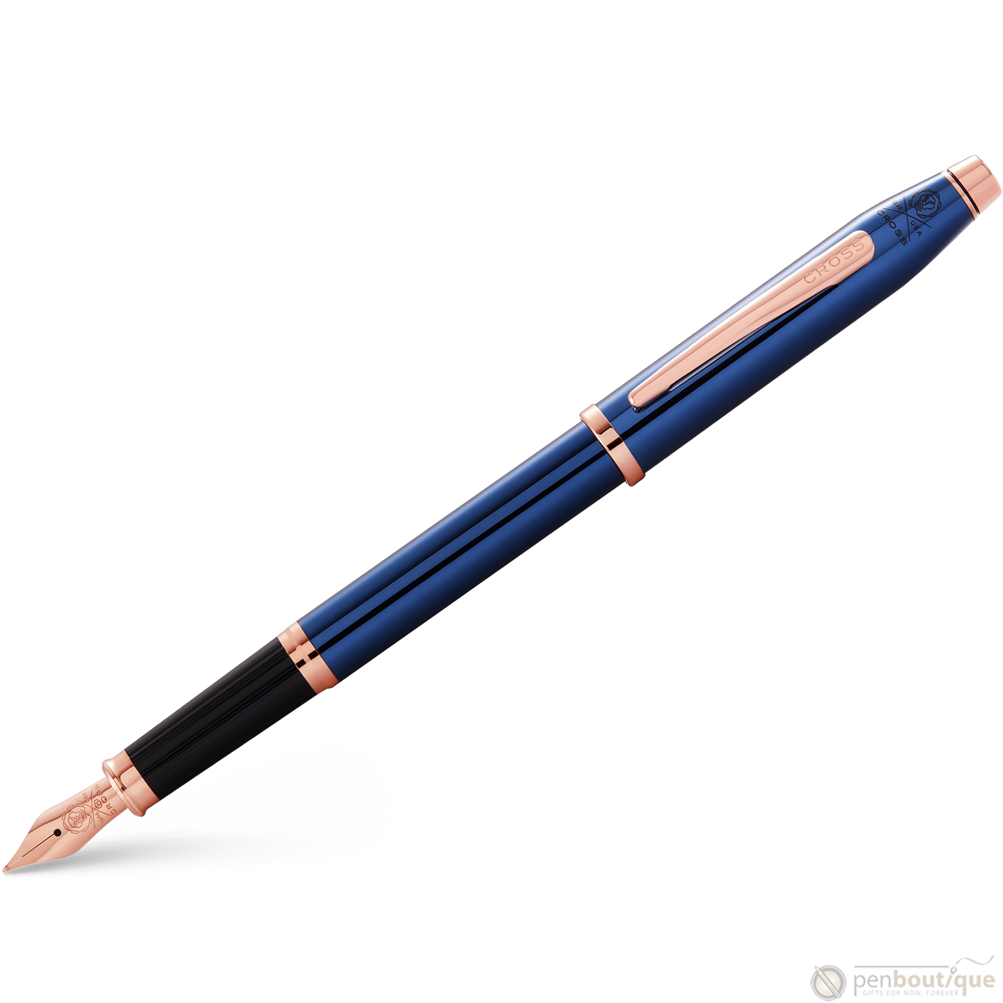 Cross Century II Fountain Pen - Translucent Blue - Pen Boutique Ltd