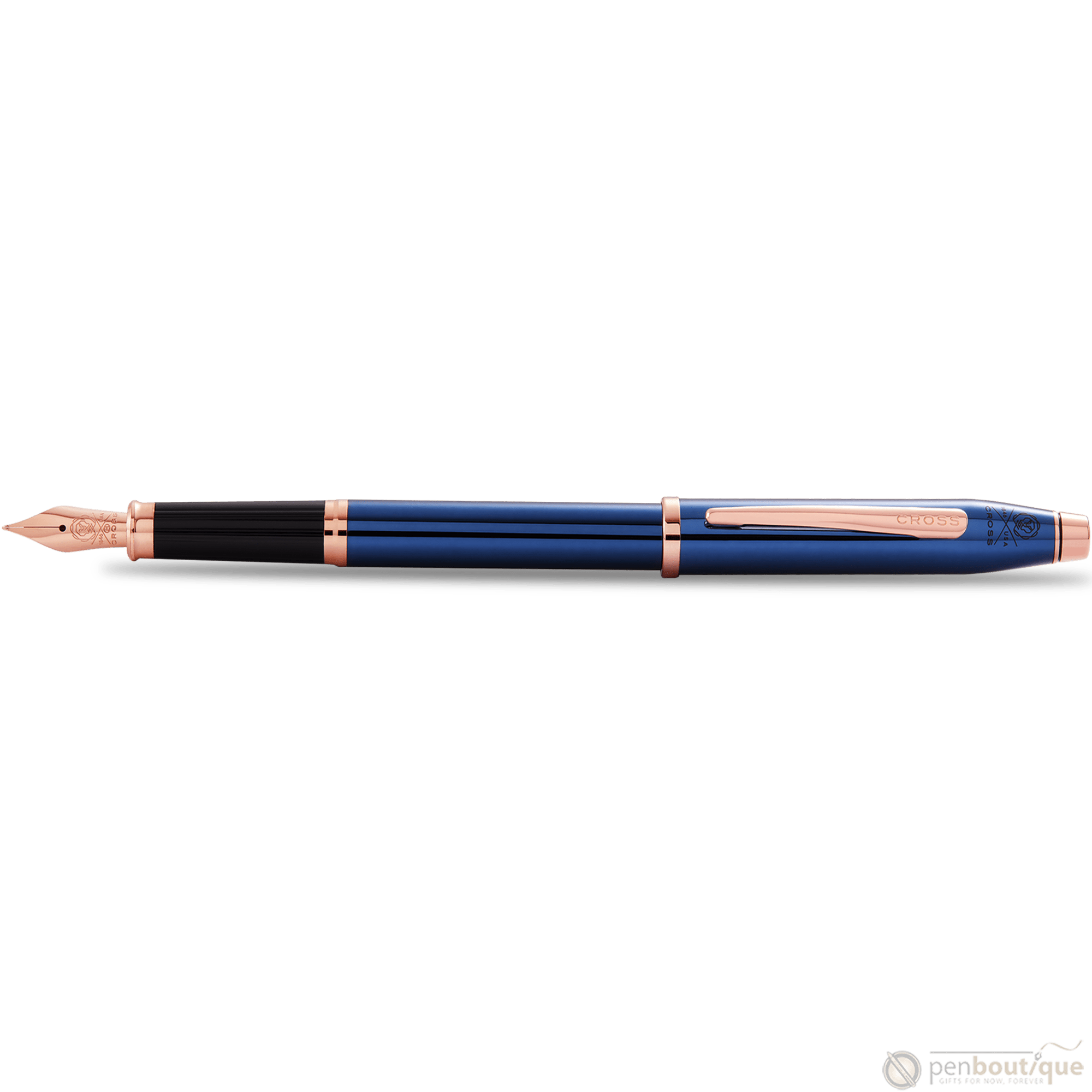 Cross Century II Fountain Pen - Translucent Blue - Pen Boutique Ltd