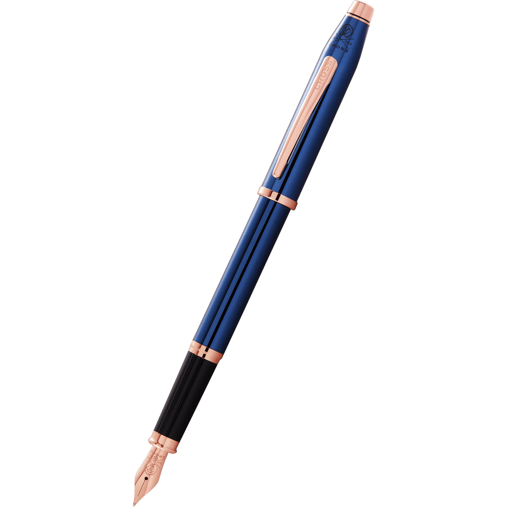 Cross Century II Fountain Pen - Translucent Blue - Pen Boutique Ltd