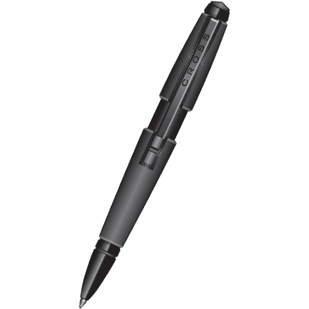 Cross Edge Rollerball Pen - Matte Black - Pen Boutique Ltd
