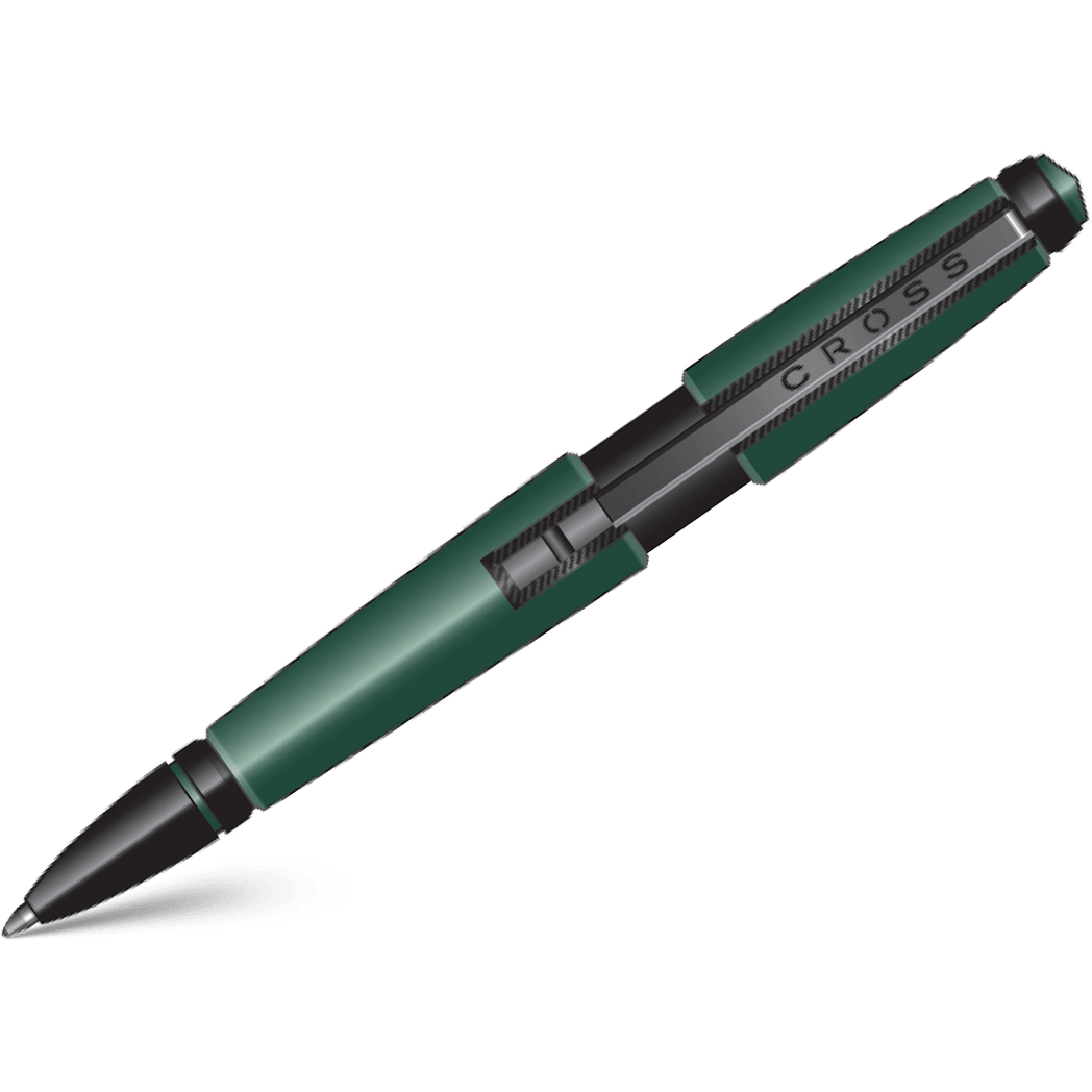 Cross Edge Rollerball Pen - Matte Green - Pen Boutique Ltd