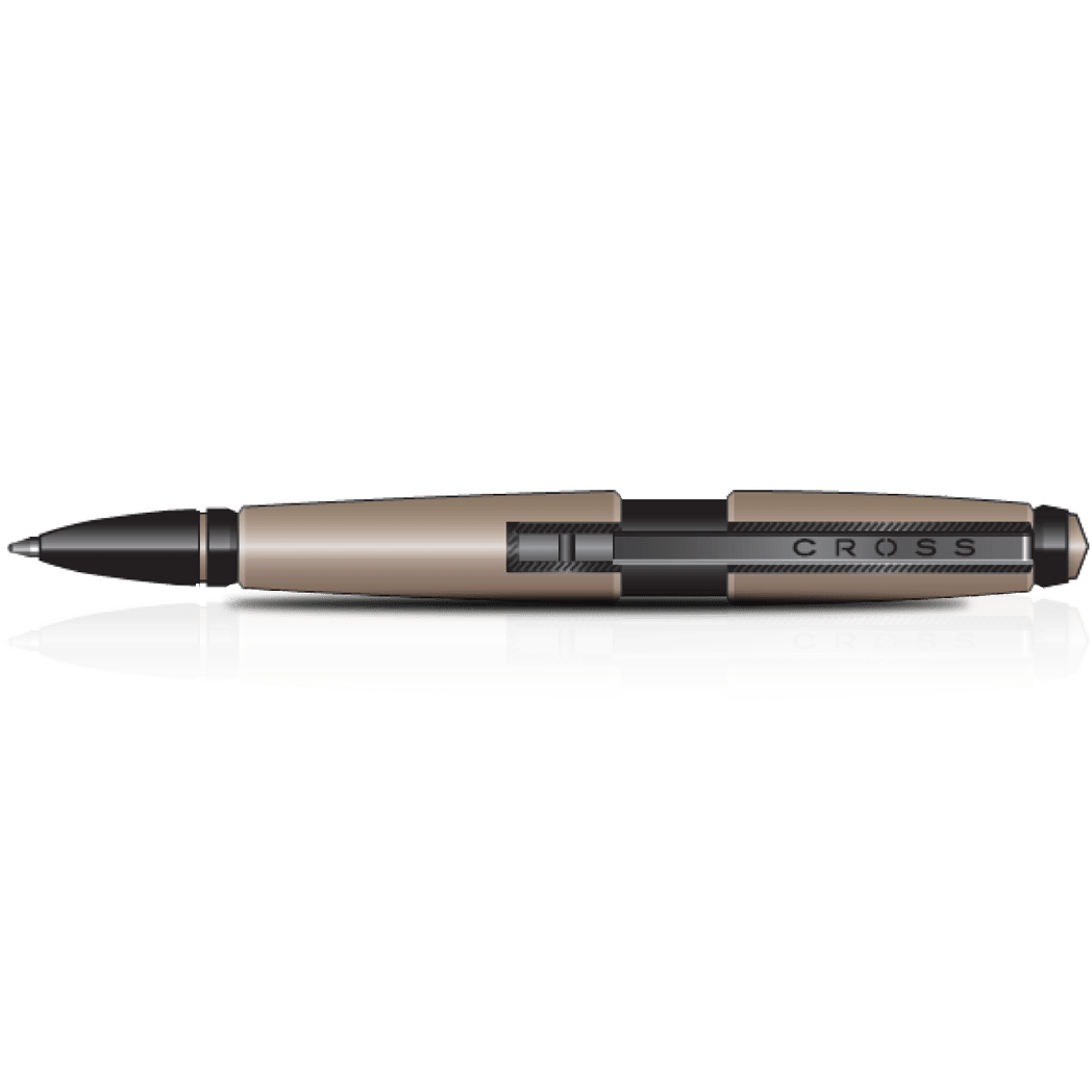 Cross Edge Rollerball Pen - Matte Hazelnut - Pen Boutique Ltd