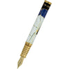 David Oscarson Golden Spike Fountain Pen - Sapphire Blue - Pen Boutique Ltd