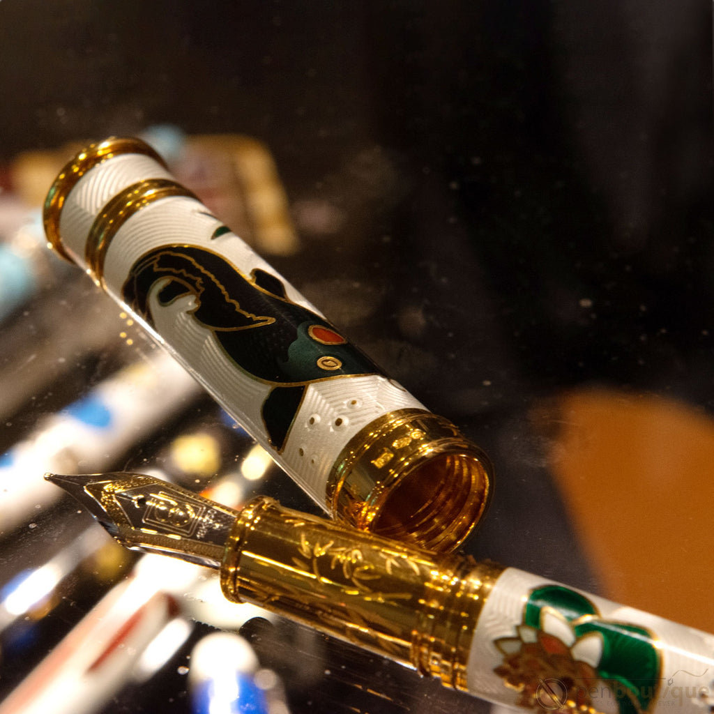 David Oscarson Koi Fountain Pen - White-Pen Boutique Ltd