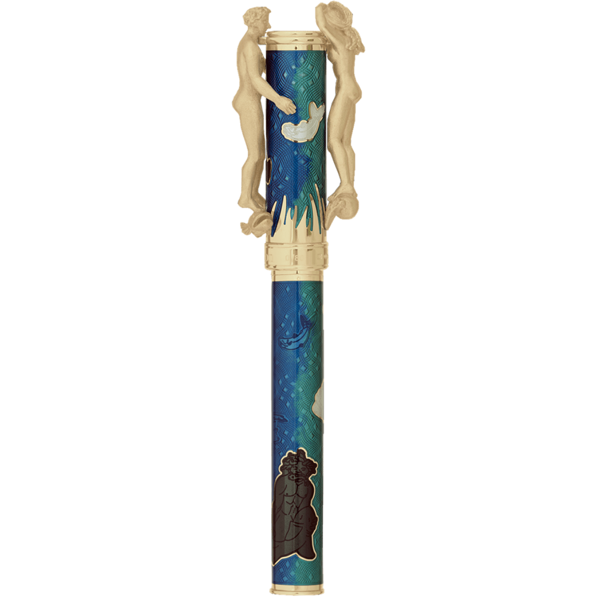 David Oscarson Marriage of the Waters Fountain Pen - Teal - Pen Boutique Ltd