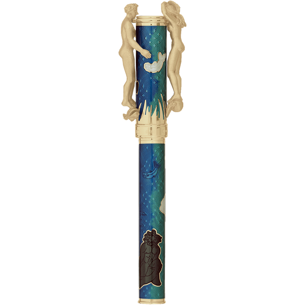 David Oscarson Marriage of the Waters Rollerball Pen - Teal - Pen Boutique Ltd