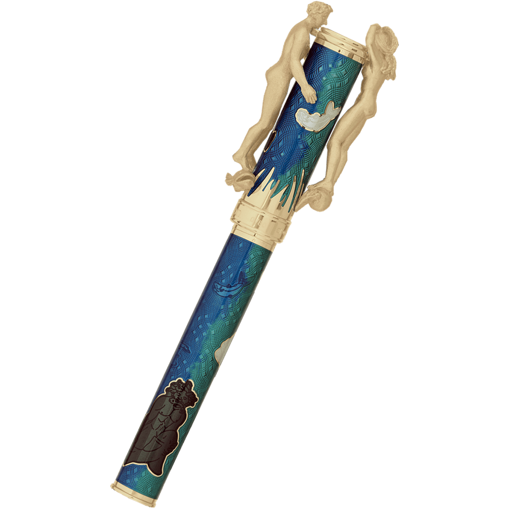 David Oscarson Marriage of the Waters Rollerball Pen - Teal - Pen Boutique Ltd