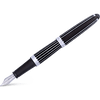 Diplomat Aero Fountain Pen - Stripes Black - Pen Boutique Ltd