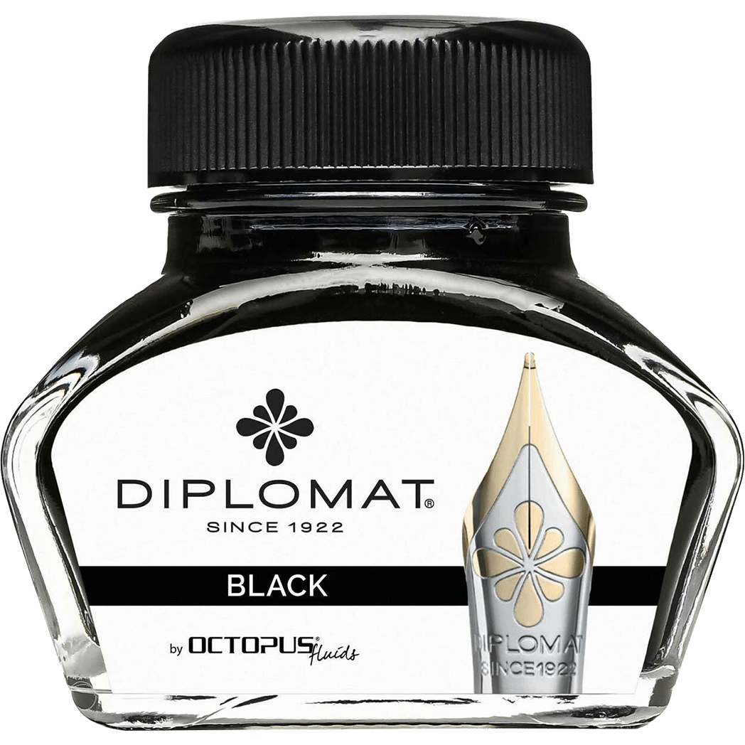 Diplomat Ink Bottle - Black - 30 ml - Pen Boutique Ltd