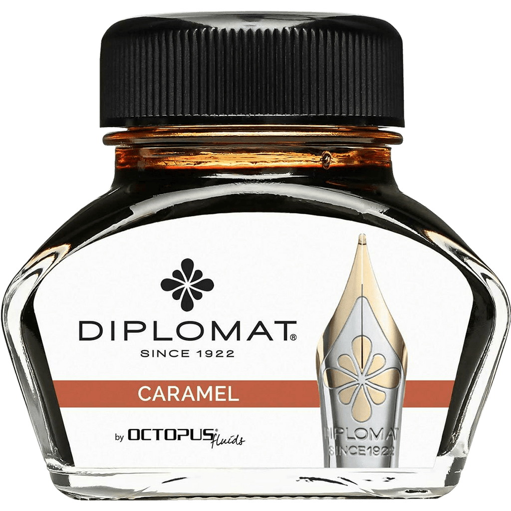 Diplomat Ink Bottle - Caramel Brown - 30 ml - Pen Boutique Ltd