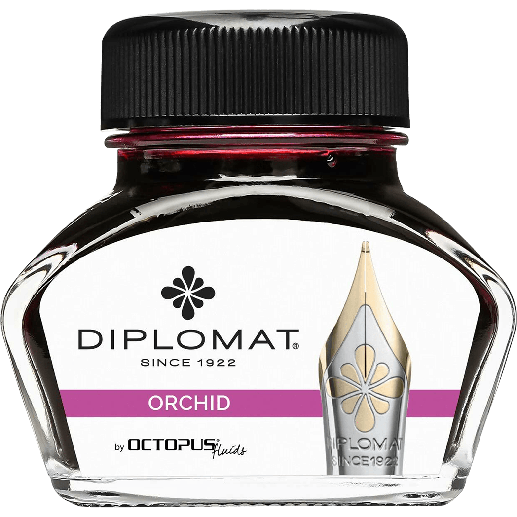 Diplomat Ink Bottle - Orchid Pink - 30 ml - Pen Boutique Ltd