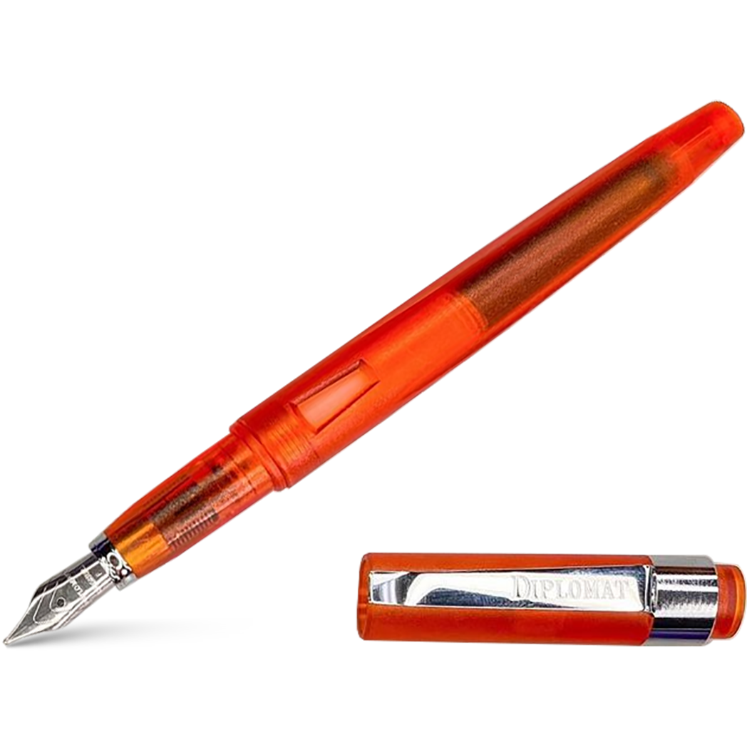 Diplomat Magnum Demo Fountain Pen - Orange - Pen Boutique Ltd