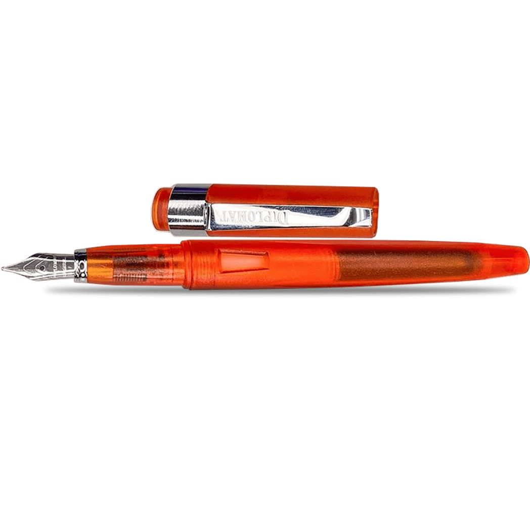 Diplomat Magnum Demo Fountain Pen - Orange - Pen Boutique Ltd