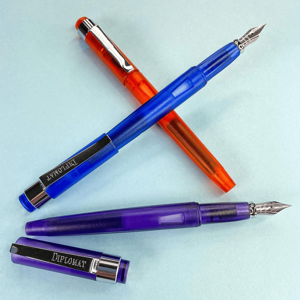 Diplomat Magnum Demo Fountain Pen - Orange - Pen Boutique Ltd
