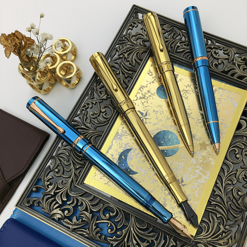 Conklin Duragraph Metal Fountain Pen - PVD Gold - Pen Boutique Ltd