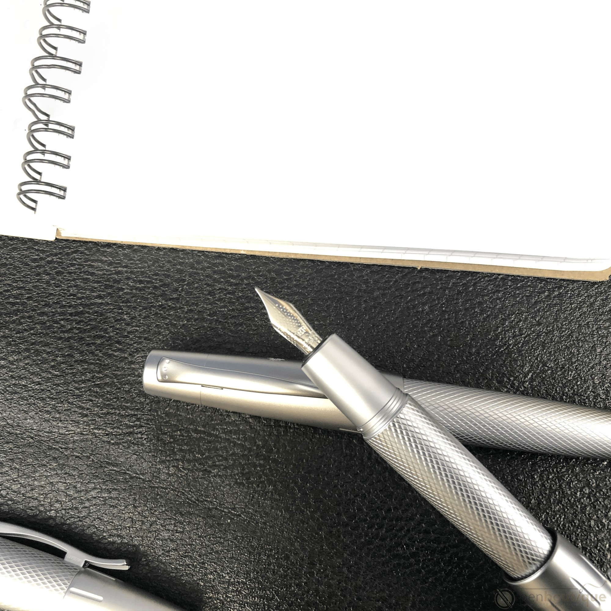 Faber-Castell Design E-Motion Rollerball Pen - Pure Silver - Pen Boutique Ltd