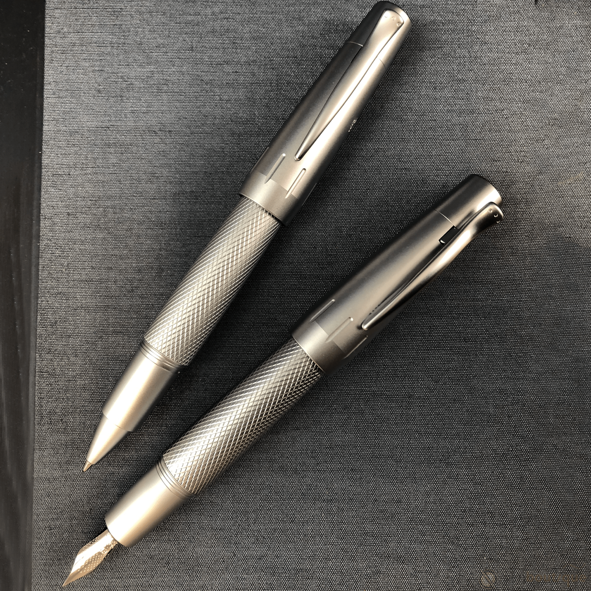 Faber-Castell Design E-Motion Fountain Pen - Pure Silver - Pen Boutique Ltd