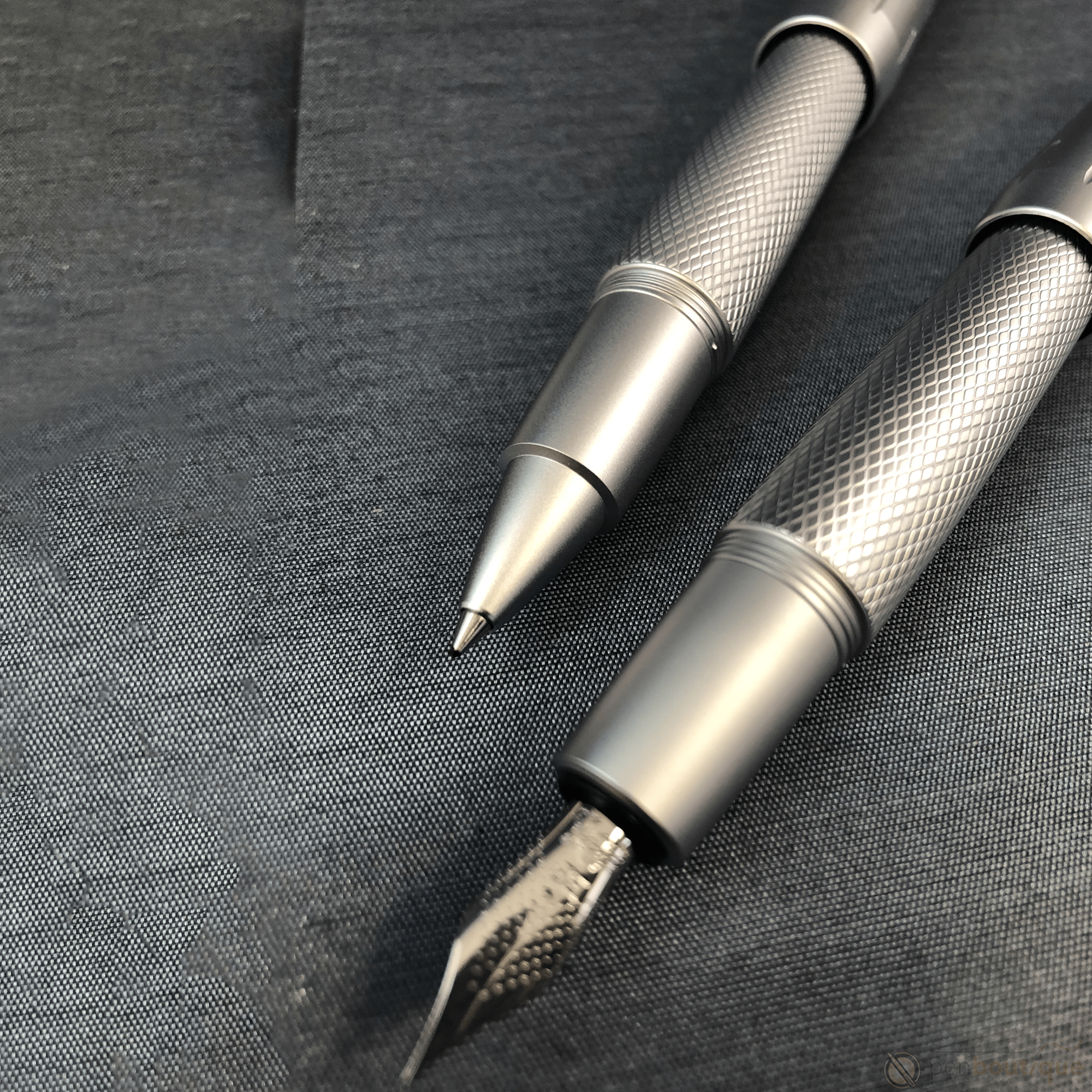 Faber-Castell Design E-Motion Fountain Pen - Pure Silver - Pen Boutique Ltd