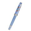 David Oscarson Tree of Life Rollerball Pen - Azure Blue with Orange and Green - Pen Boutique Ltd