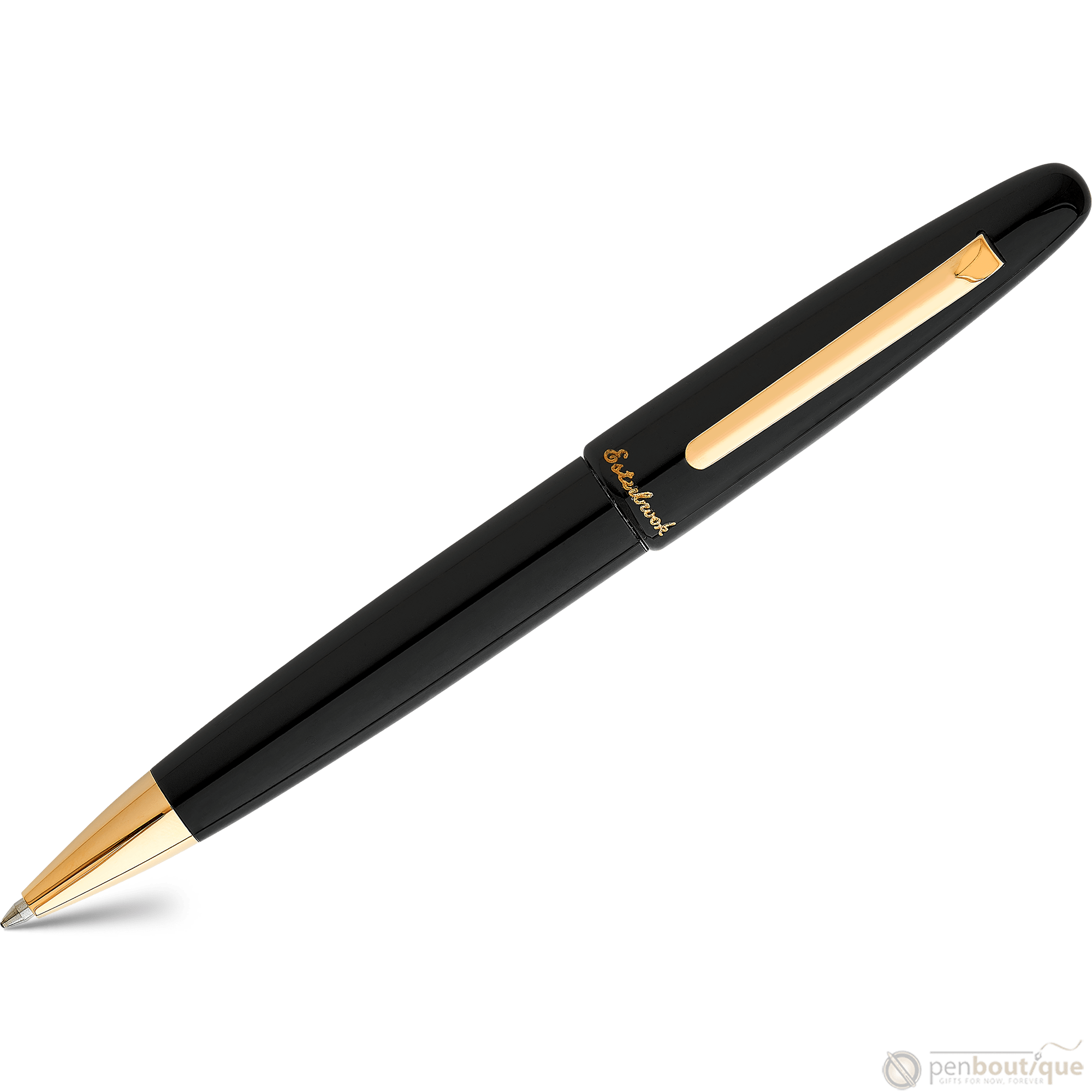 Esterbrook Estie Ballpoint Pen - Ebony - Gold Trim - Pen Boutique Ltd