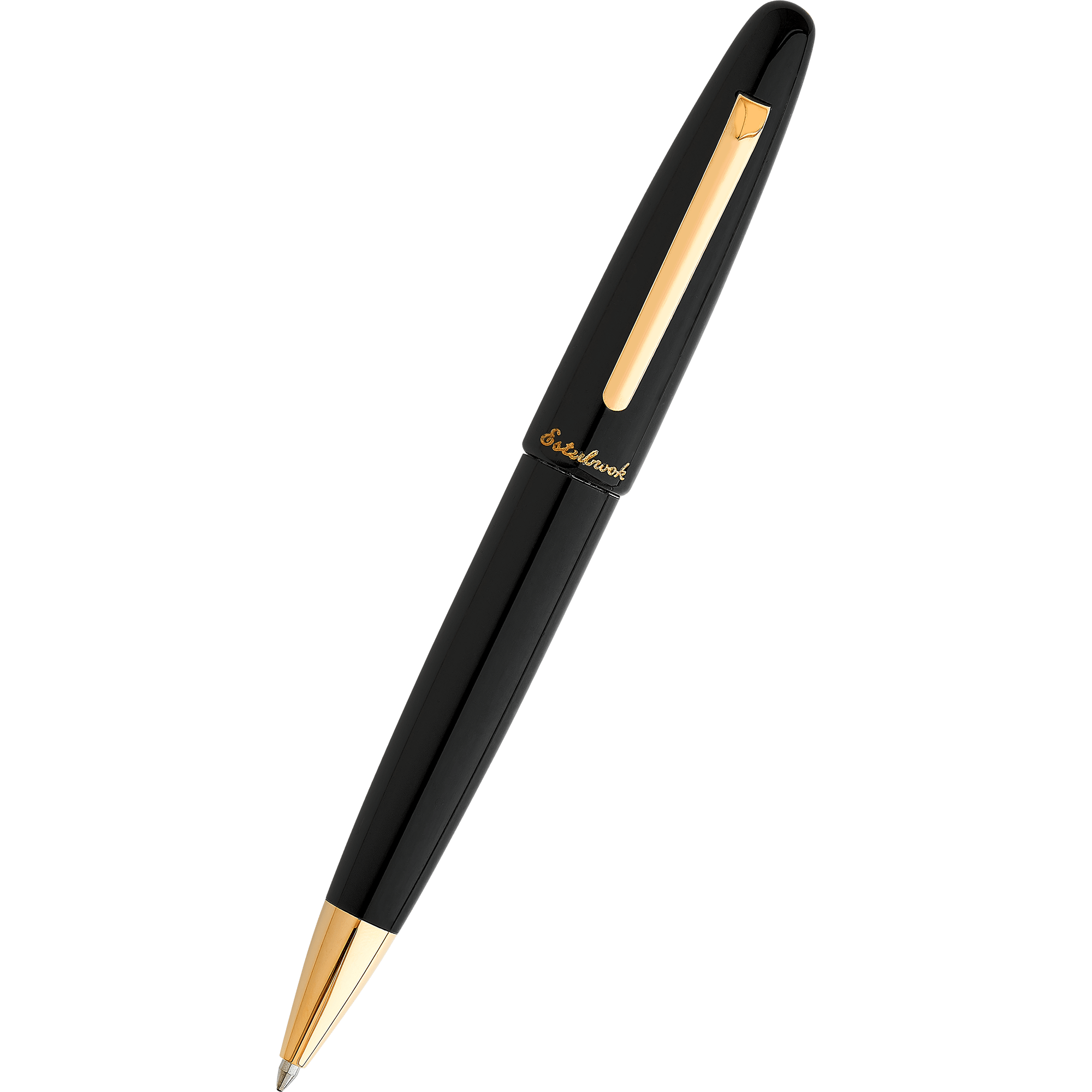 Esterbrook Estie Ballpoint Pen - Ebony - Gold Trim - Pen Boutique Ltd