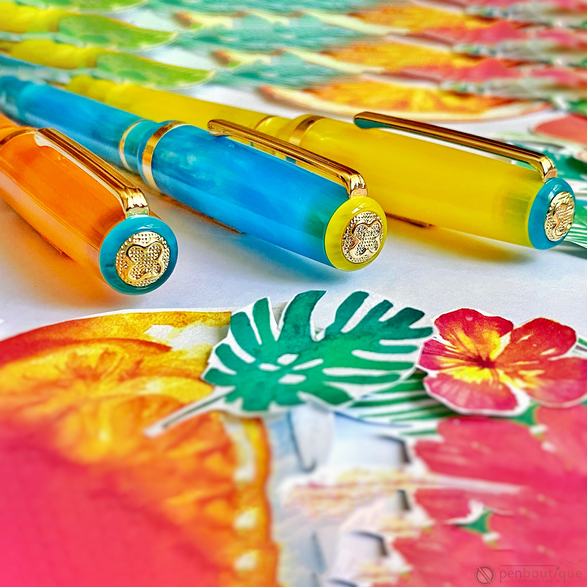 Esterbrook JR Pocket Fountain Pen - Paradise Blue Breeze - Pen Boutique Ltd