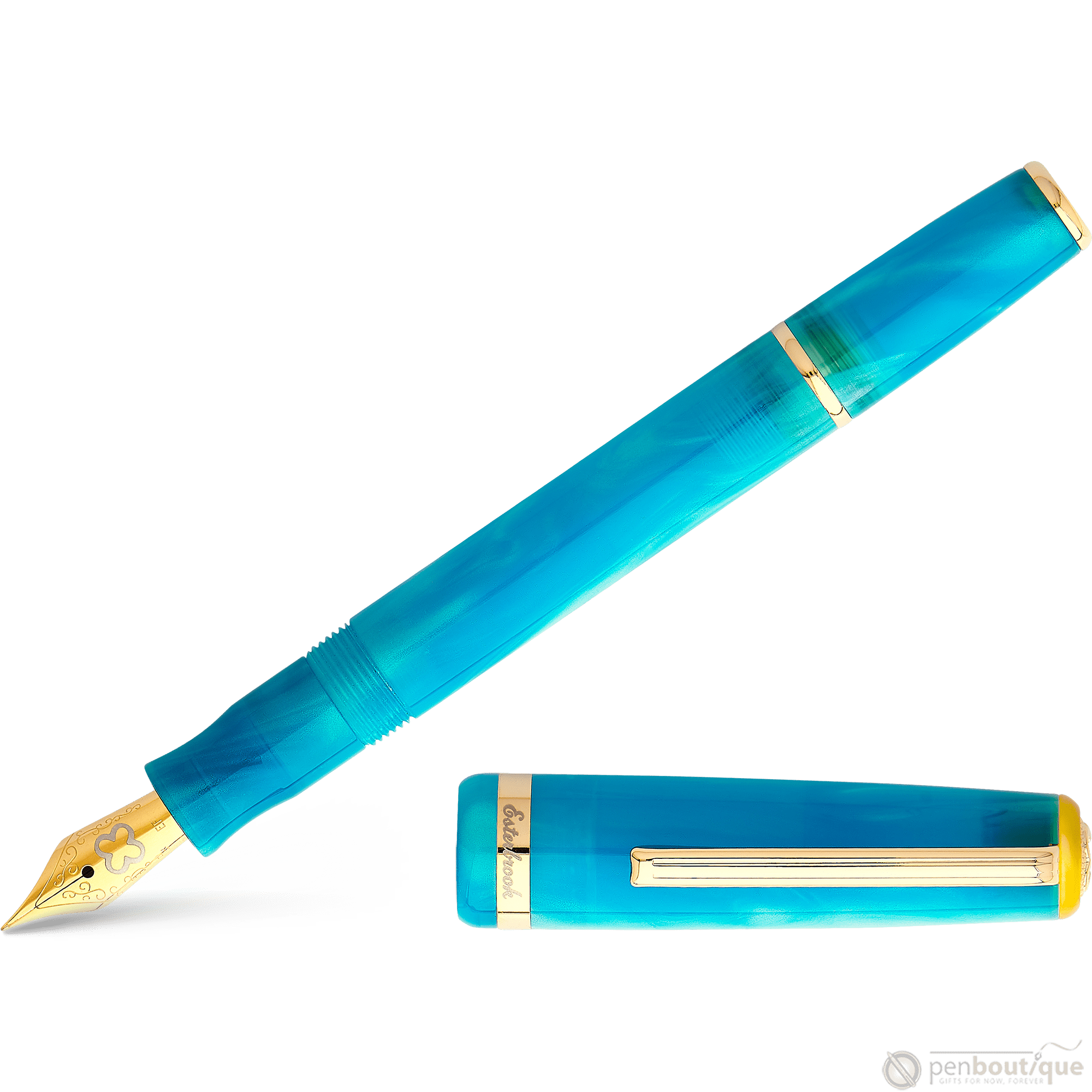 Esterbrook JR Pocket Fountain Pen - Paradise Blue Breeze - Pen Boutique Ltd
