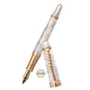 David Oscarson Seaside Fountain Pen - Limited Edition - White Sand/Rose Gold Vermeil-Pen Boutique Ltd