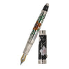 David Oscarson Carl Linnaeus Fountain Pen - Black Moss with Multi-Colored Translucent Hard Enamel - Pen Boutique Ltd