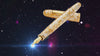 Pluma estilográfica Penlux Masterpiece Grande - Cristal dorado 
