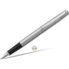 Parker Jotter Fountain Pen - Chrome Trim - Stainless Steel - Pen Boutique Ltd
