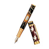 David Oscarson Alfred Bernhard Nobel Fountain Pen - Red Gold w/ Black Barrel - Pen Boutique Ltd